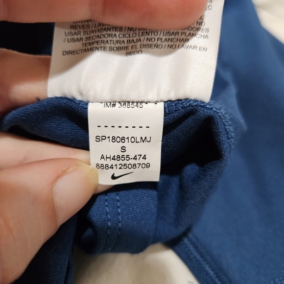 Nike Just Do It Longsleeve Blue Activewear Running Top Size Small - Picture 11 of 11